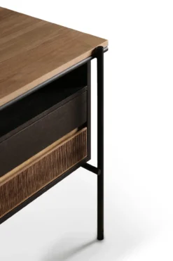 Teak Oscar bureau met laden