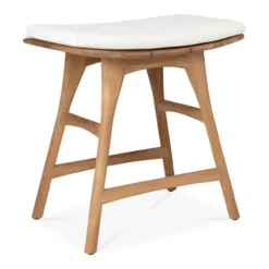 Teak Osso tuinkruk 45 - met off white kussen