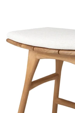 Teak Osso tuinkruk 45 - met off white kussen