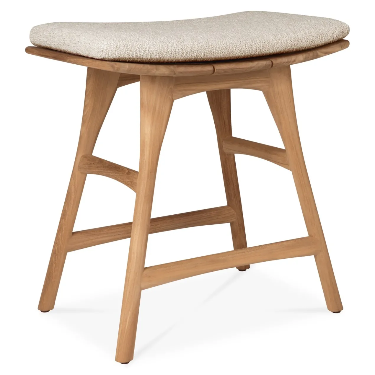 Teak Osso tuinkruk 45 - naturel kussen