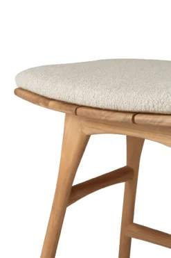 Teak Osso tuinkruk 45 - naturel kussen