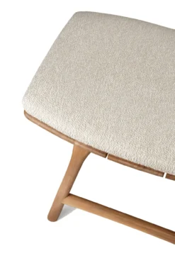 Teak Osso tuinkruk 45 - naturel kussen
