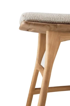 Teak Osso tuinkruk 45 - naturel kussen