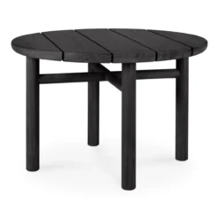 Teak Quatro koffietafel - 68cm - zwart