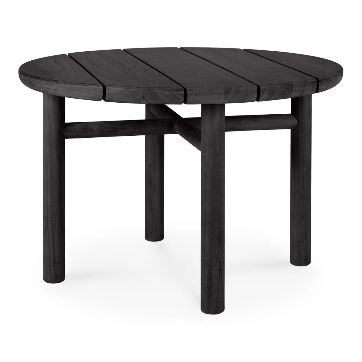 Teak Quatro koffietafel - 68cm - zwart