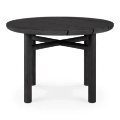 Teak Quatro koffietafel - 68cm - zwart