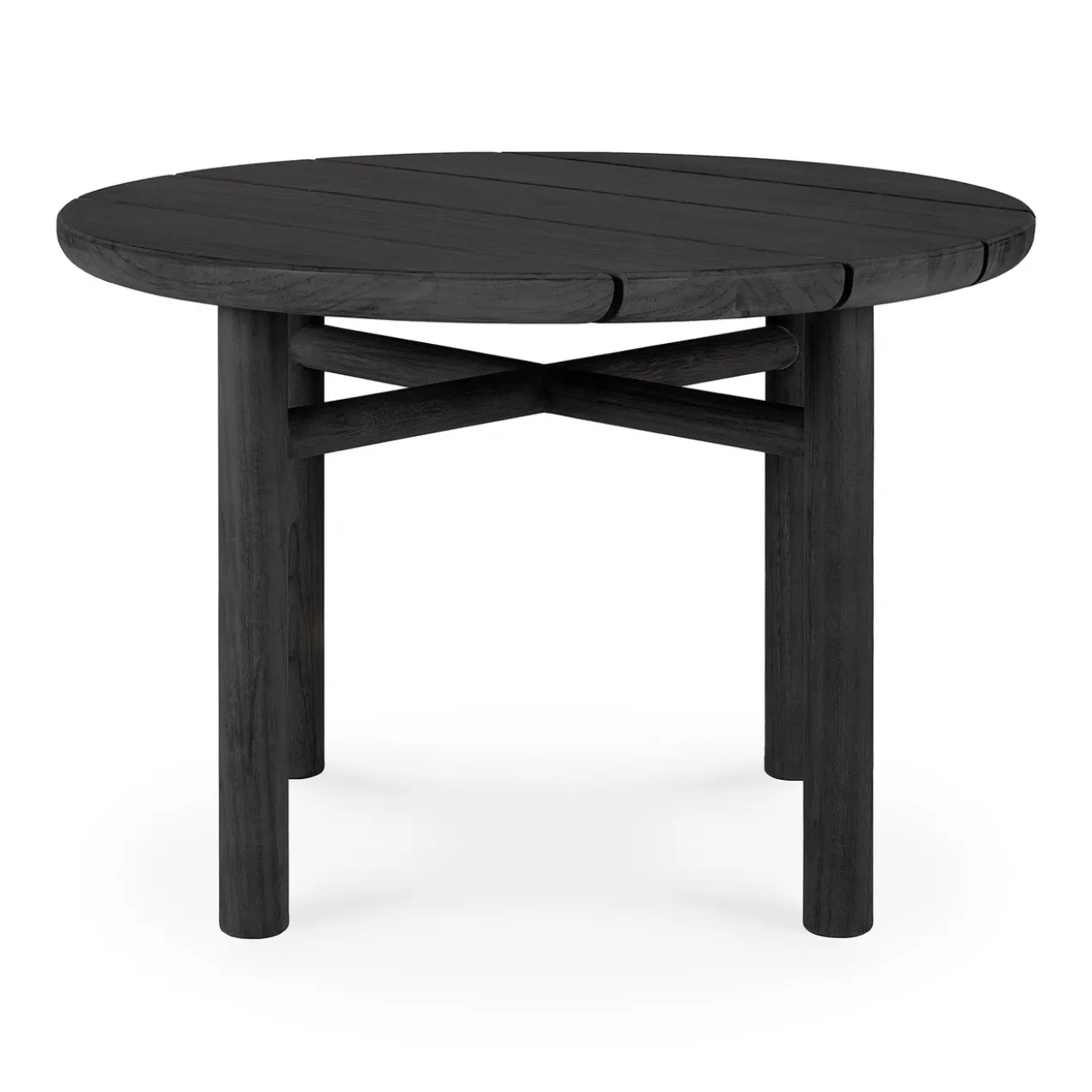 Teak Quatro koffietafel - 68cm - zwart