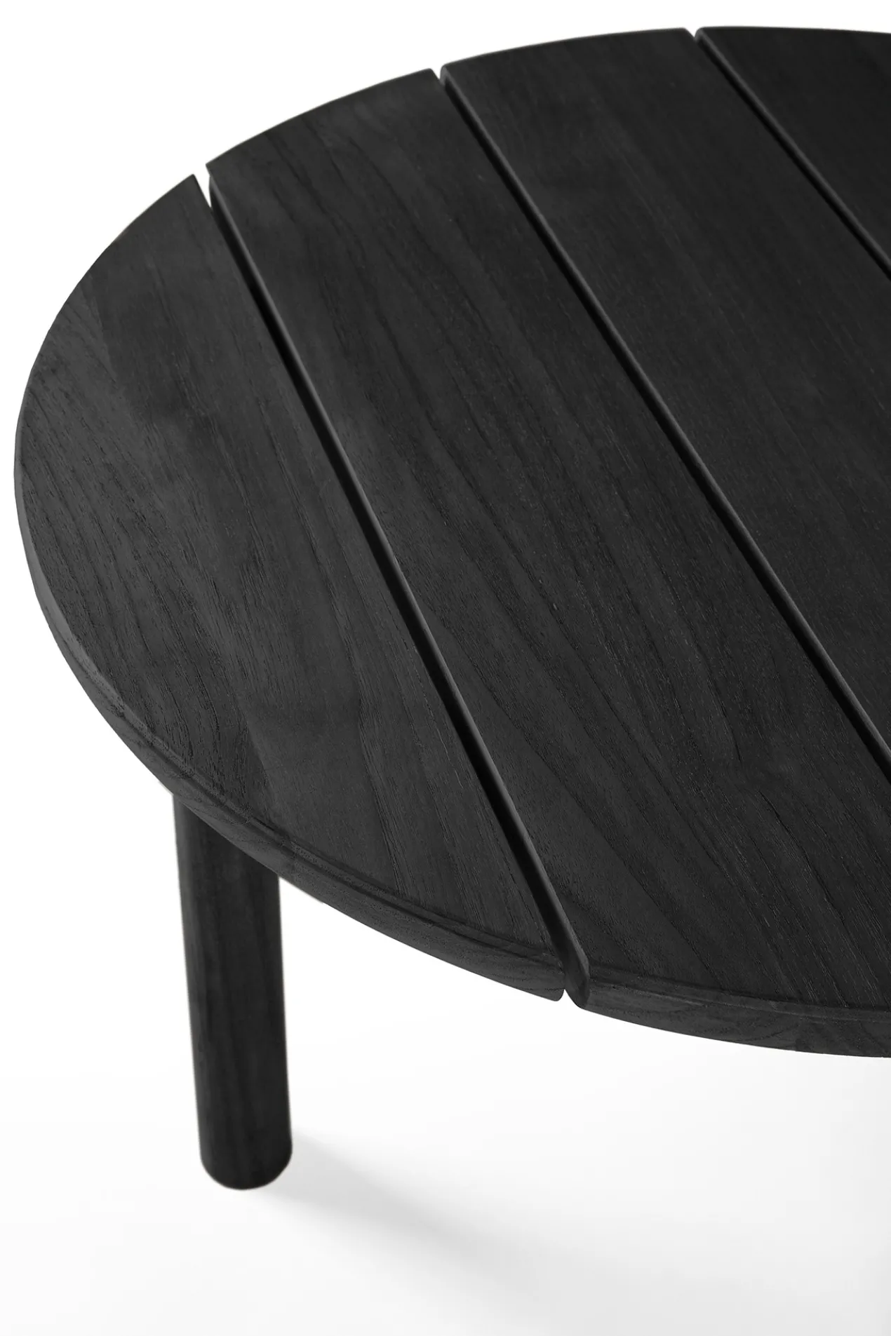 Teak Quatro koffietafel - 68cm - zwart