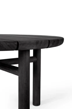 Teak Quatro koffietafel - 68cm - zwart