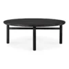 Teak Quatro koffietafel - 95cm - zwart