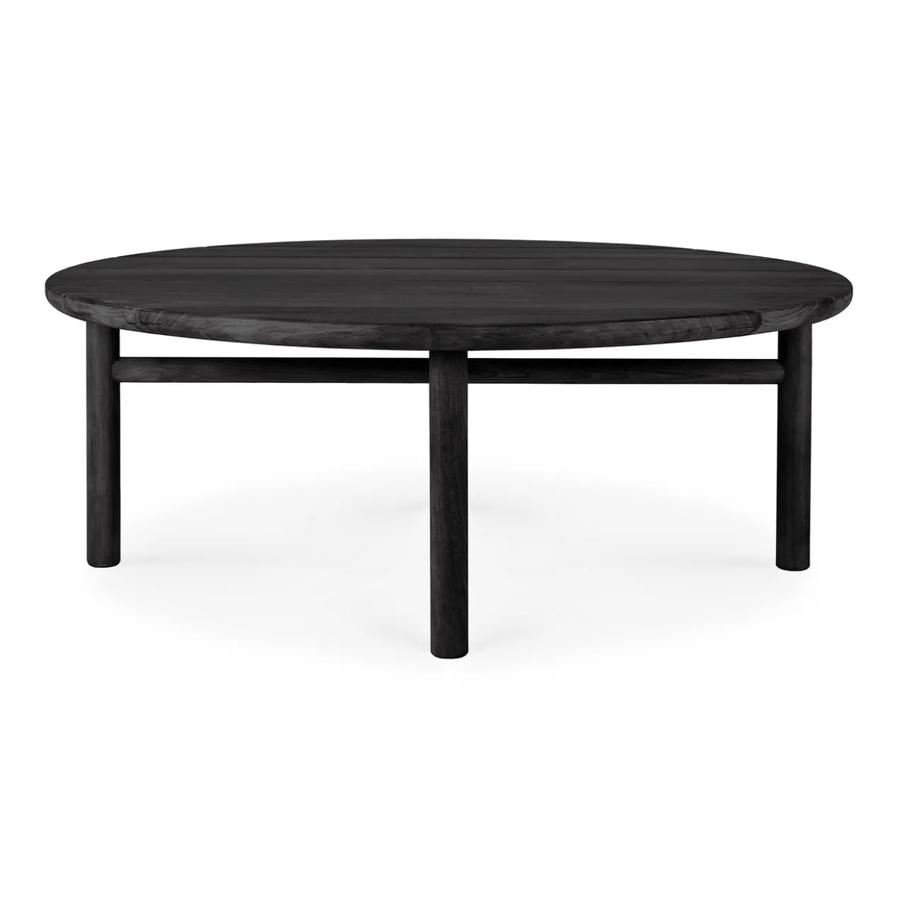Teak Quatro koffietafel - 95cm - zwart