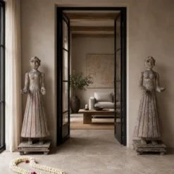 Temple Guardians - Handgesneden Tempelwachters