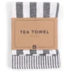 Theedoek Olivia black - set van 2