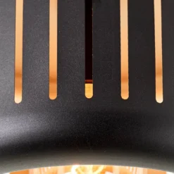 THIJS PLAFONDLAMP Ø38CM ZWART/GOUD, EXCL. E27 LICHTBRON