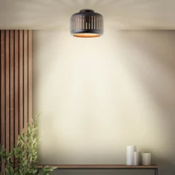 THIJS PLAFONDLAMP Ø27CM ZWART/GOUD