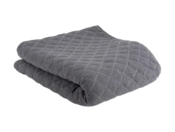 Throw Diamonds quilted cotton dark grey