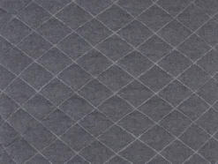 Throw Diamonds quilted cotton dark grey