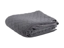 Throw Diamonds quilted cotton dark grey