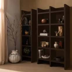 Timo open kast mdf donkerbruin 195x100x40 cm