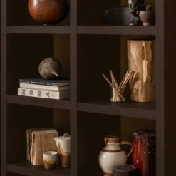 Timo open kast mdf donkerbruin 195x100x40 cm