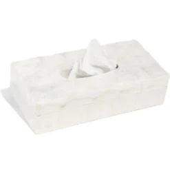 Tissue doos Parelmoer wit