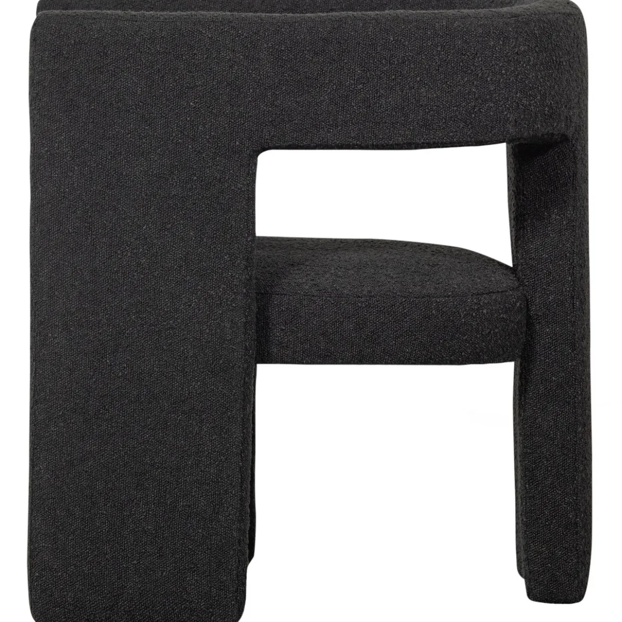 Tiwa fauteuil boucle donkergrijs