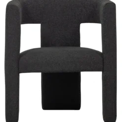 Tiwa fauteuil boucle donkergrijs
