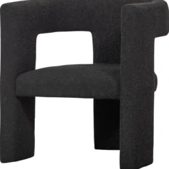 Tiwa fauteuil boucle donkergrijs