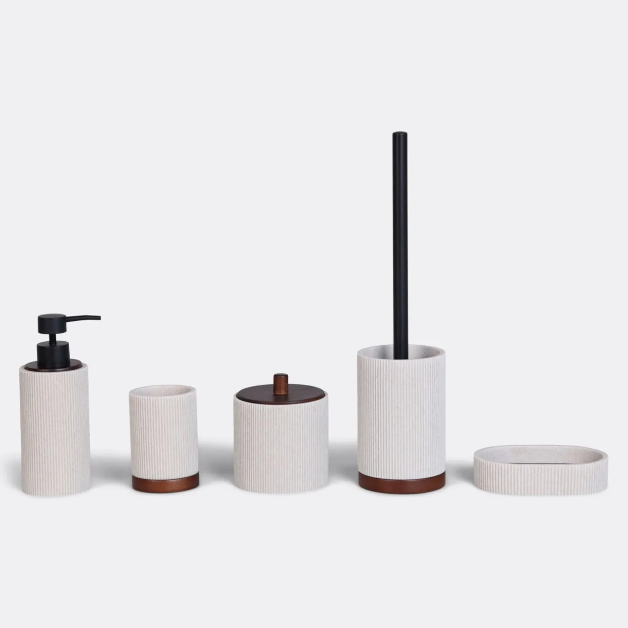 Toiletborstel Ribbel wood