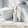 Toiletrolhouder Umbra Bellwood wit Naturel Hout