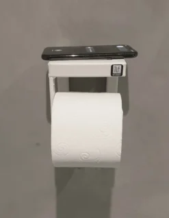 Toiletrolhouder Wit