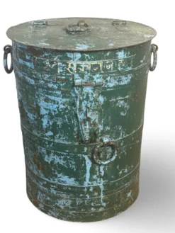 Ton ijzer blauw/groen uniek.