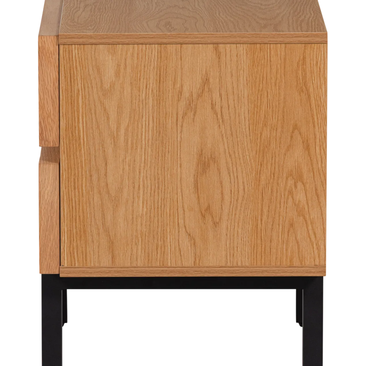 Tours ladekast/nachtkastje 2 lades melamine/mdf naturel