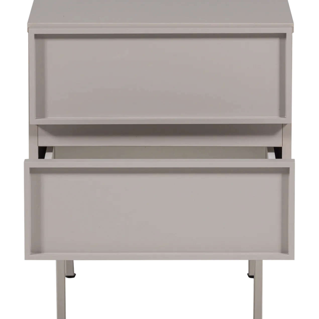 Tours ladekast/nachtkastje 2 lades melamine/mdf zand