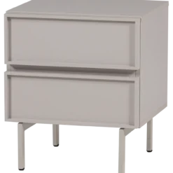 Tours ladekast/nachtkastje 2 lades melamine/mdf zand