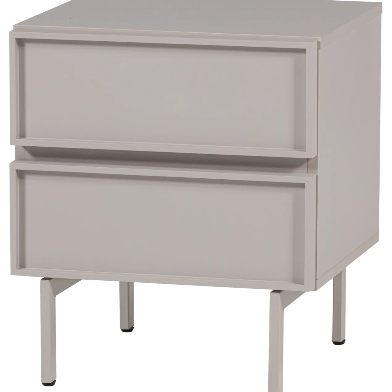 Tours ladekast/nachtkastje 2 lades melamine/mdf zand