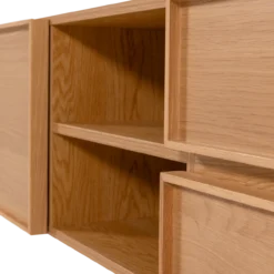 Tours tv meubel 180 cm melamine/mdf naturel