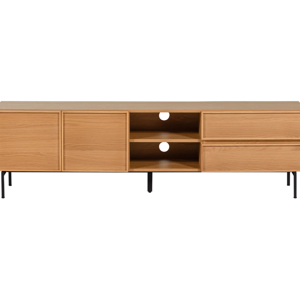 Tours tv meubel 180 cm melamine/mdf naturel