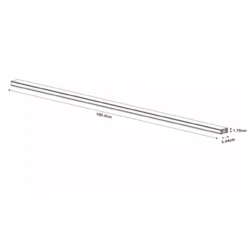 Track opbouwrail 1 meter 1-fase railsysteem zwart