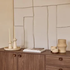 Travertine design vaas