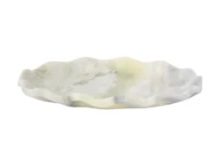 Tray Waved oval small marble himalayan green
