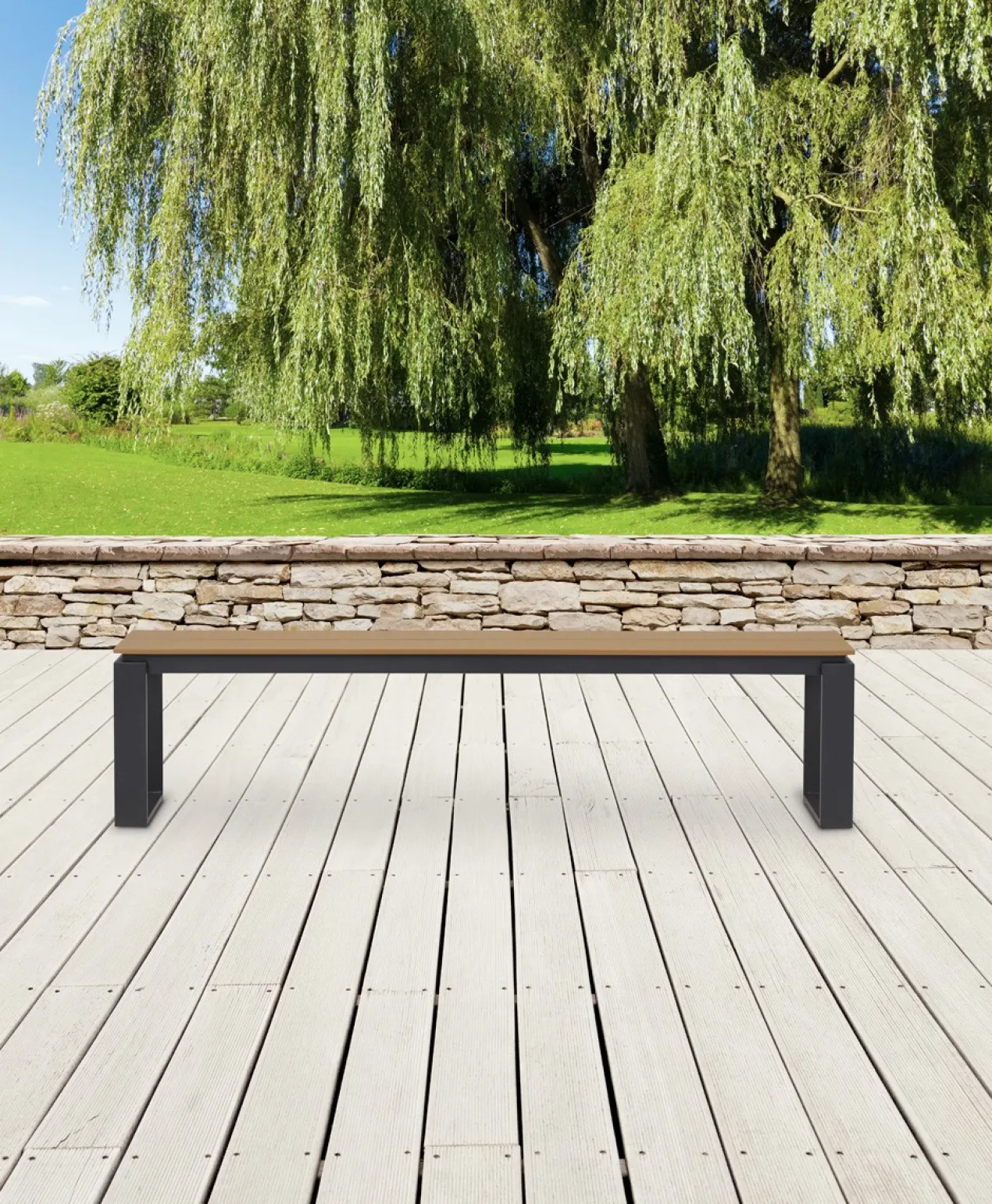 Tuinbank Abel 180 cm Bruin