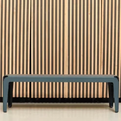Tuinbank Bended Bench 140 grey blue