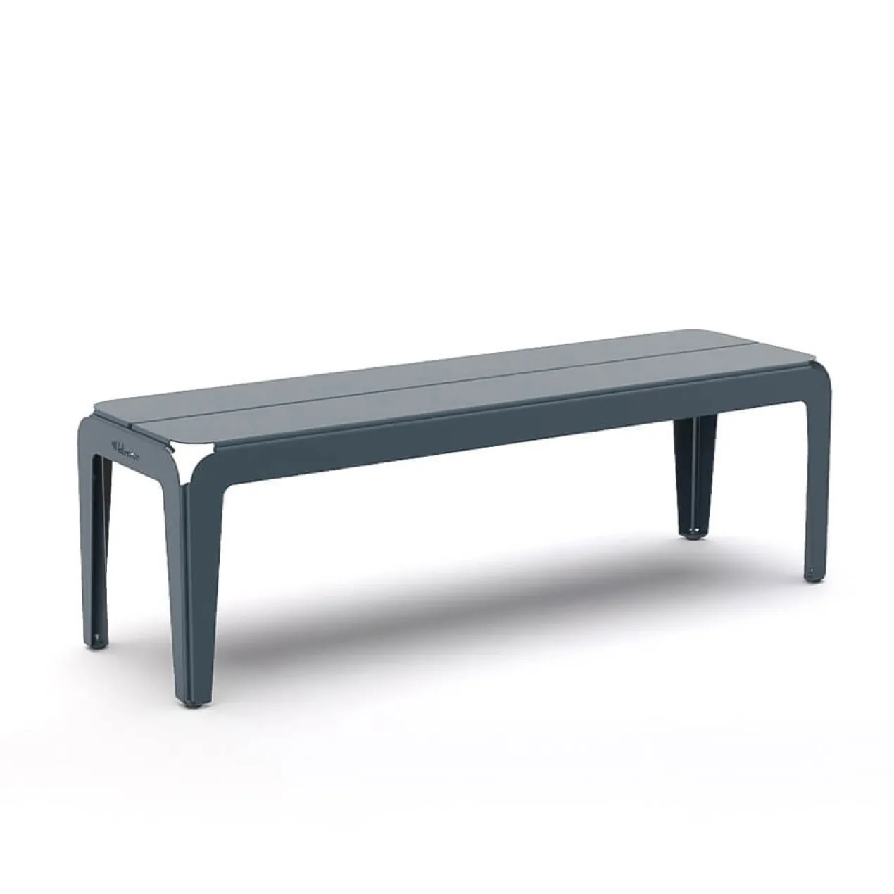 Tuinbank Bended Bench 140 grey blue