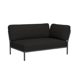 Tuinbank Level right corner charcoal