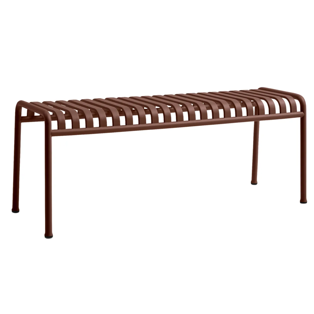 Tuinbank Palissade bench 120 cm iron red