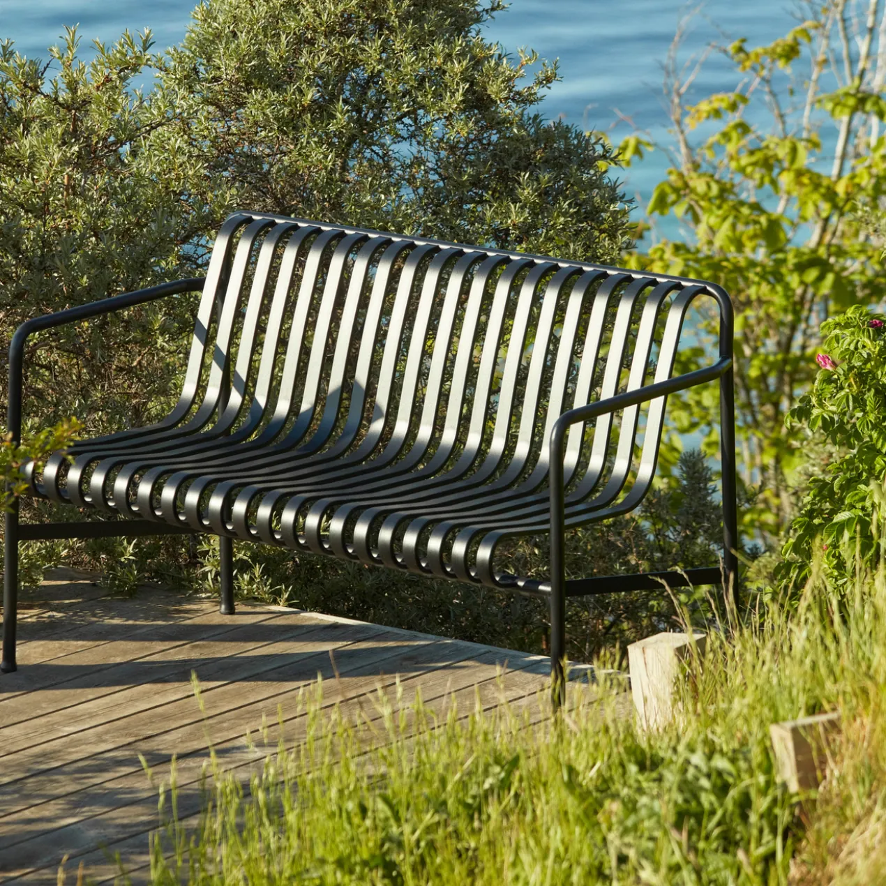 Tuinbank Palissade Dining anthracite
