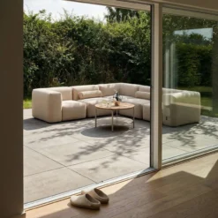 Tuinbank Soft Sofa hoek boucle beige