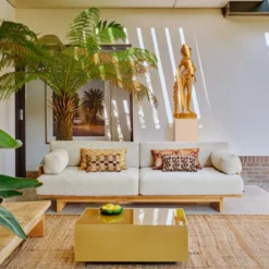 Tuinbank teak natural