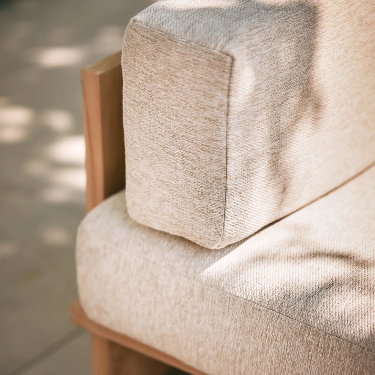 Tuinbank teak natural